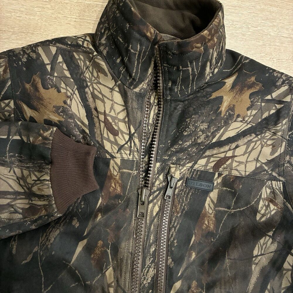 Filson x Realtree Hardwoods Tin Cloth Cruiser Jacket Insulated Camo Size XS